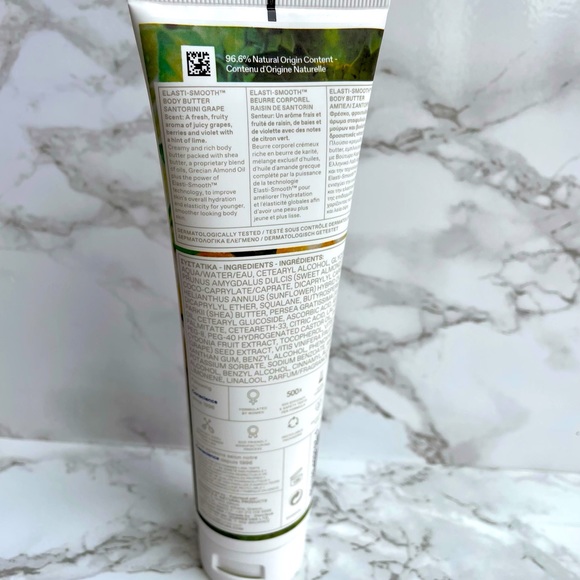 Korres Wild Rose Petal Soft Cream Exfoliator & Body Butter Santorini Grape - Picture 4 of 5